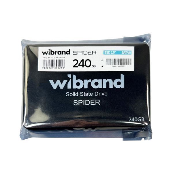 Накопичувач SSD Wibrand Spider 240GB 2.5" 7mm SATAIII Bulk WI2.5SSD/SP240GB 00-00077139 фото