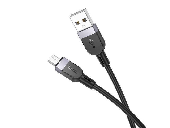 Кабель HOCO X109 Energy silicone charging data cable Micro (L=1M) Black 00-00078521 фото