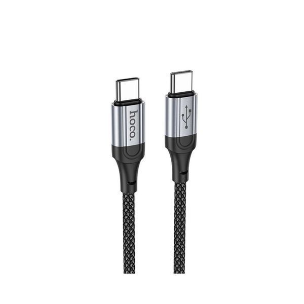 Кабель HOCO X102 USB to Type-C 3A, 1m, nylon, aluminum connectors, Black 00-00078522 фото