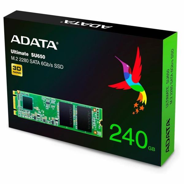 SSD накопичувач ADATA M.2 2280 2.5" 240GB (ASU650NS38-240GT-C) 46390 фото