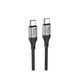 Кабель HOCO X102 USB to Type-C 3A, 1m, nylon, aluminum connectors, Black 00-00078522 фото 2