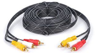 Кабель 3RCA-3RCA ATcom 5 метра покращений 27751 фото