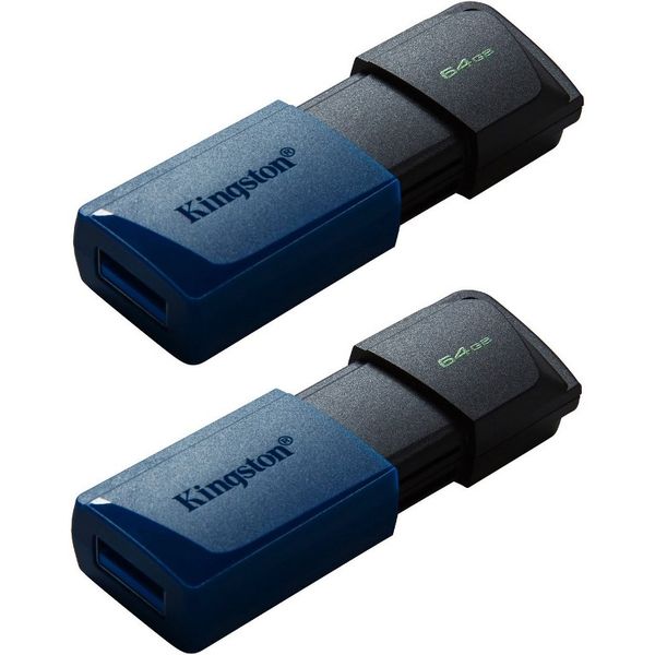 Накопитель Kingston 64GB DataTraveler Exodia M Black/Bluel USB 3.2 (DTXM/64GB) 49387 фото