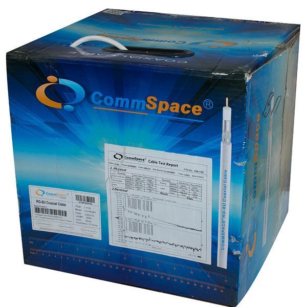 Кабель коаксиальный CommSpace RG-6U 64% 305 метров 75 Ом 40500 фото