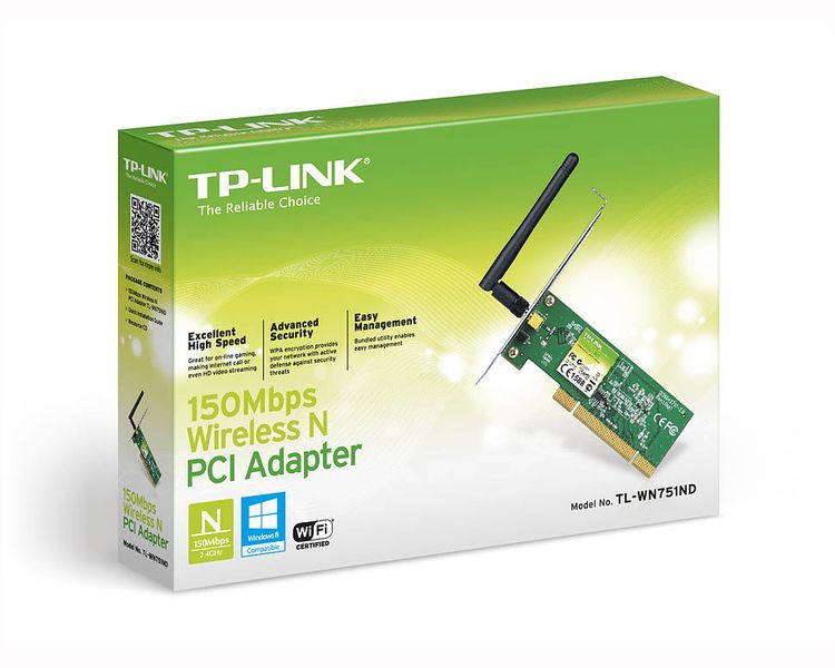 Адаптер мережний Tp-link TL-WN751ND 48744 фото