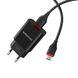 Адаптер мережевий BOROFONE BA20A + single port charger set (Micro-USB) Black 51005 фото 1