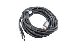 Кабель TYPE-C-TYPE-C 2m. 100W Toocki, black+LED 48049 фото