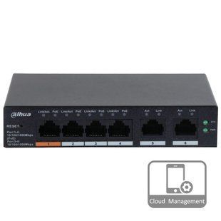 POE комутатор Dahua DH-CS4006-4GT-60 50902 фото