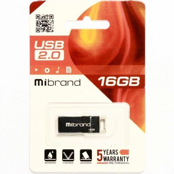 Накопитель Mibrand Сhameleon 16Gb Black USB 2.0 (MI2.0/CH16U6B) 49499 фото