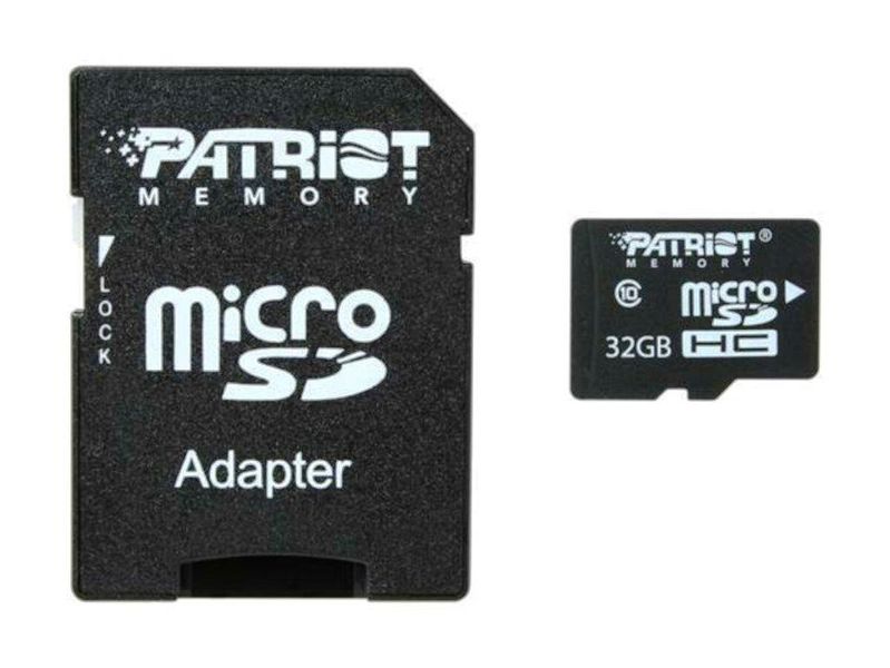 Карта пам'яті microSDHC Patriot LX 32GB UHS-1 (PSF32GMCSDHC10) + SD-adapter 50527 фото