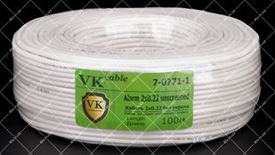 Кабель сигнальний VKcable 2x0.22 CCA 100 метрів 40791 фото