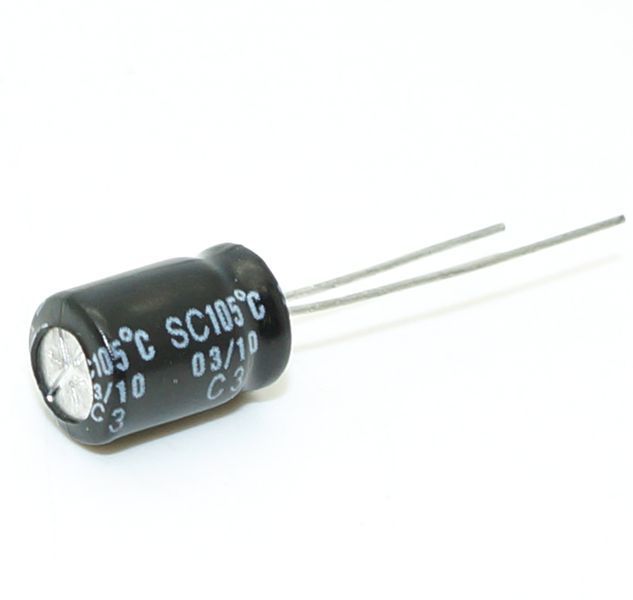 Конденсатор 220mF 35V 105C 8*16mm 27571 фото