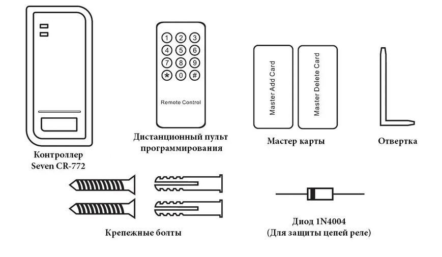 SEVEN CR-7463m EM+MF Контроллер + считыватель 00-00078673 фото