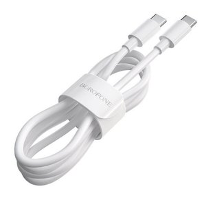 Кабель BOROFONE BX44 Type-C - Type-C 1 метр 100W white 49616 фото