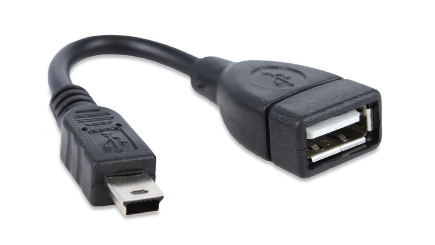 Кабель OTG USB 2.0 AF - Mini USB 0.1 метр 42541 фото