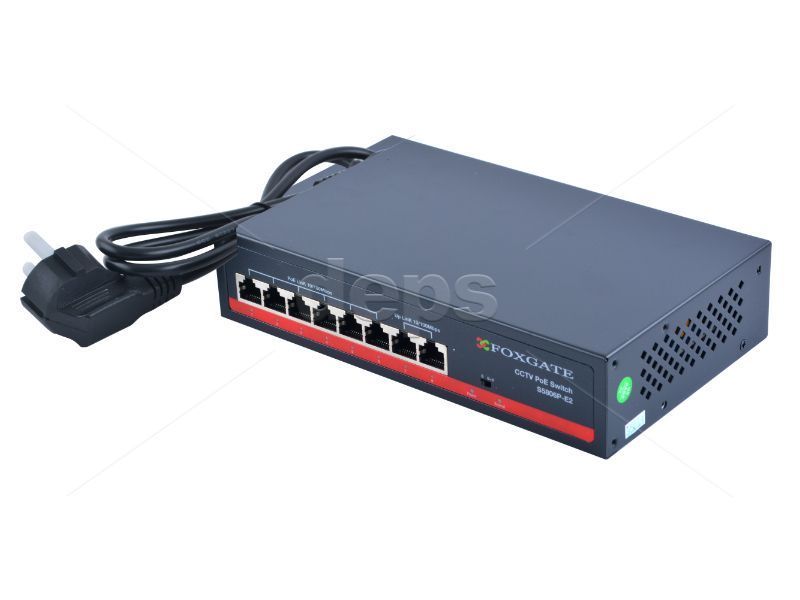 POE CCTV коммутатор FoxGate S5806P-E2 (75W) 00-00077710 фото
