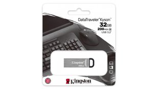 Накопичувач Kingston 32GB DT Kyson Silver/Black USB 3.2 (DTKN/32GB) 45202 фото