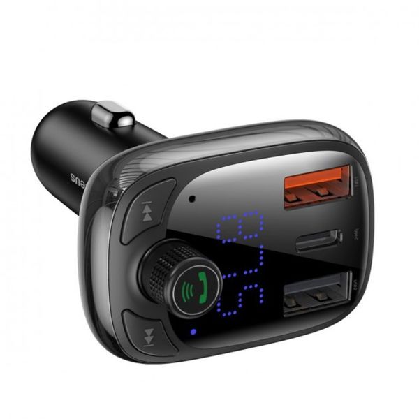 FM трансмітер Baseus T typed S-13 Bluetooth MP3 Black 46645 фото