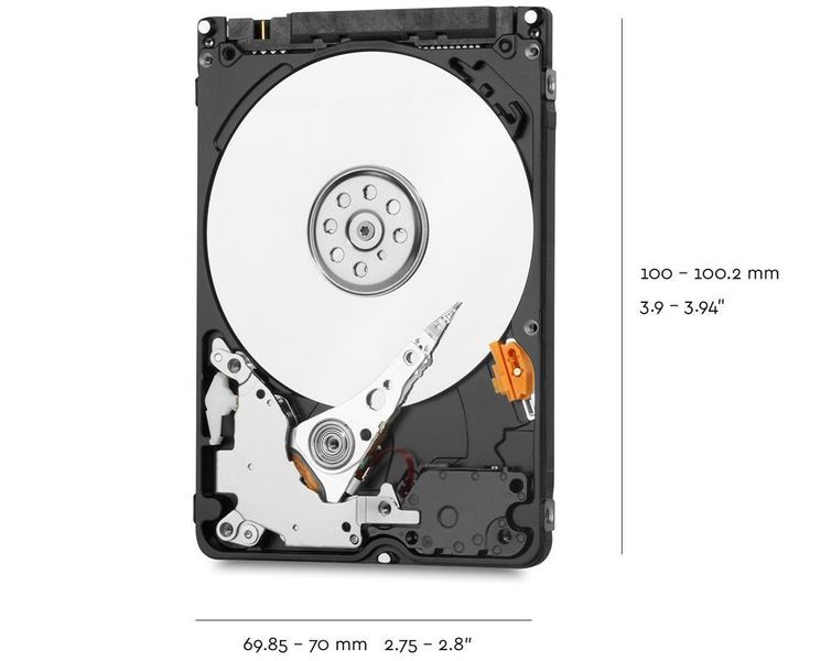 Жорсткий диск Western Digital Blue 2.5" 2TB (WD20SPZX) 43948 фото