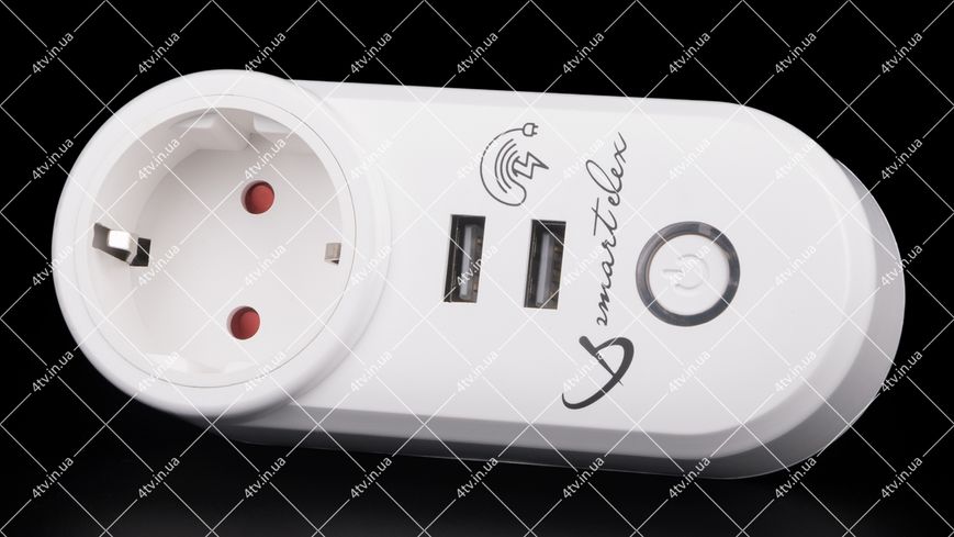 Розетка Smart Elex Wi-Fi 2USB 41685 фото