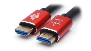 Кабель HDMI-HDMI ATcom v.2.0 Red/Gold 10 метров 44495 фото