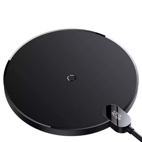 БЗУ Baseus Digital LED Display Gen 2 Wireless Charger 15W Black (CCED000001) 51339 фото