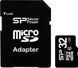 Карта памяти microSDHC Silicon Power 32GB Class 10 + SD адаптер 45951 фото 1