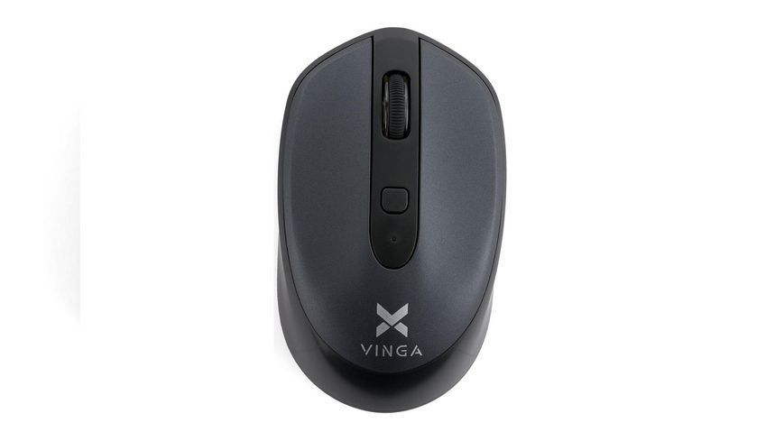 Миша комп'ютерна бездротова Vinga MSW-908 Silent Click сіра 43386 фото