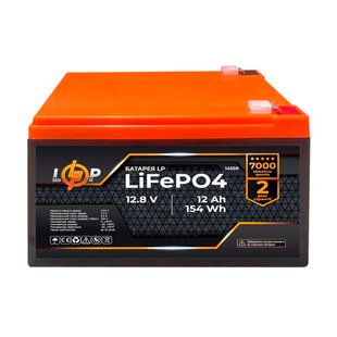 Батарея акумуляторна LogicPower LP 12V 12Ah LiFePO4 154Wh 51185 фото