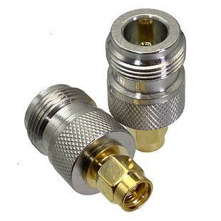 Переходник штекер SMA &ndash; гнездо N, латунь 51550 фото