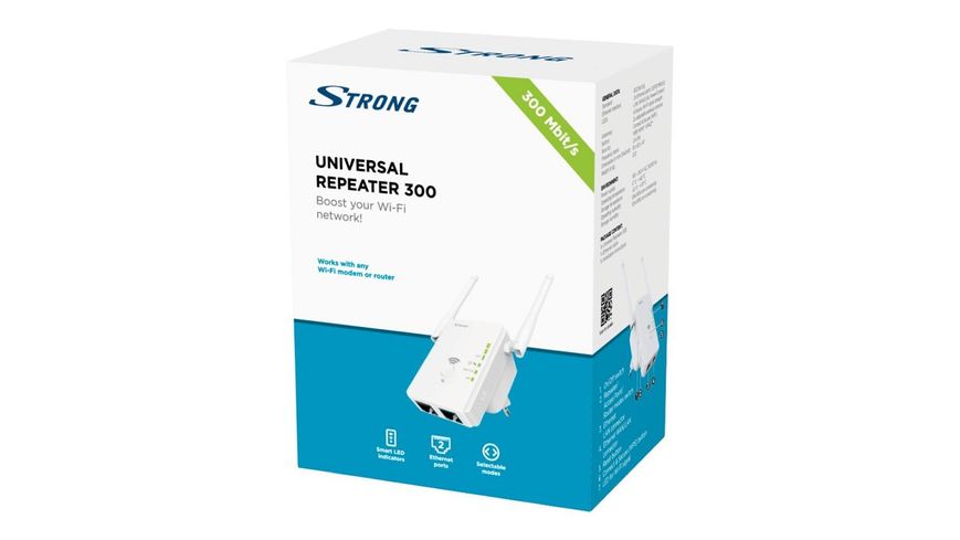 Повторювач Wi-Fi Strong 300 Universal Repeater v.2 41811 фото