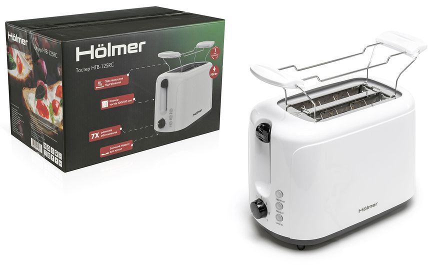 Тостер Holmer HTB-125RC 00-00076471 фото