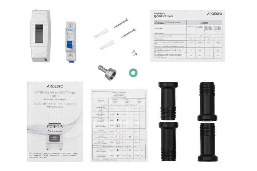 Плита комбінована Ardesto FSCF-C604CB (2 газ+2 електро) 50229 фото