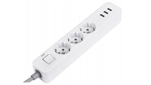 Фільтр мережевий Xiaomi Mi Power Strip 3 розетки EU 3 usb 1.8 метра білий 43287 фото