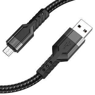 Шнур USB 2.0 - micro-B HOCO U110 2.4A 1.2m Black 51693 фото