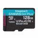 Kingston Canvas Go Plus 128Gb class 10 A2 V30 SDCG4/128GBSP microSDXC Карта памяти 00-00079032 фото 1
