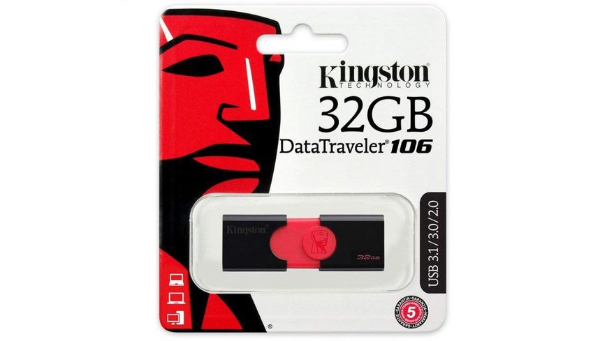 Накопичувач Kingston 32GB DT106 USB 3.1 (DT106/32GB) 44256 фото