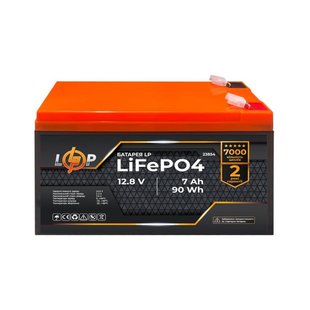 Батарея акумуляторна LogicPower LP 12.8V 7Ah LiFePO4 90Wh 51186 фото