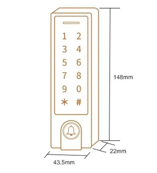 Контроллер с кодовой клавиатурой SEVEN CR-7477BF MIFARE Bluetooth биометрический 50162 фото