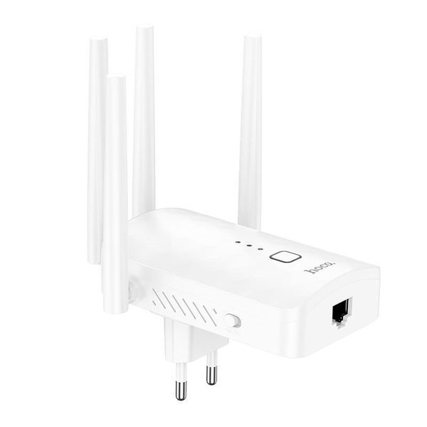 HOCO HI35 WiFi4 repeater White Ретранслятор Wi-Fi 00-00079033 фото
