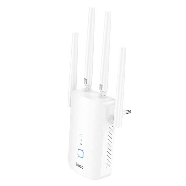 HOCO HI35 WiFi4 repeater White Ретранслятор Wi-Fi 00-00079033 фото