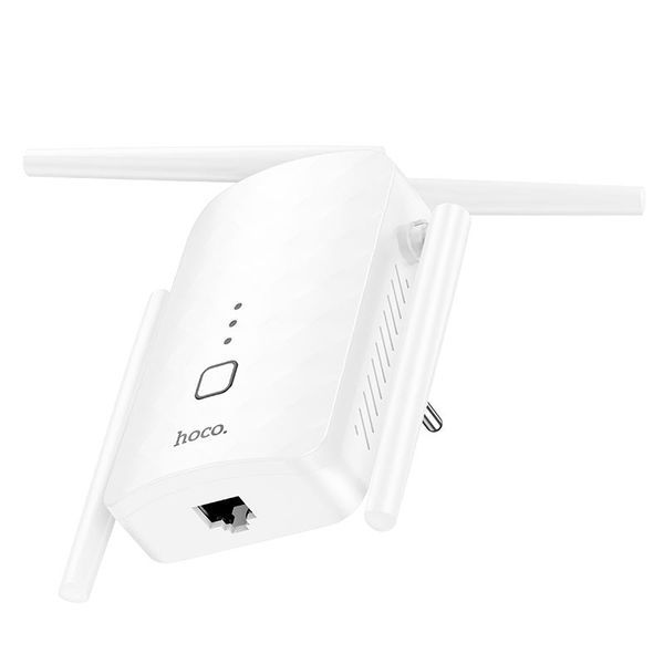 HOCO HI35 WiFi4 repeater White Ретранслятор Wi-Fi 00-00079033 фото