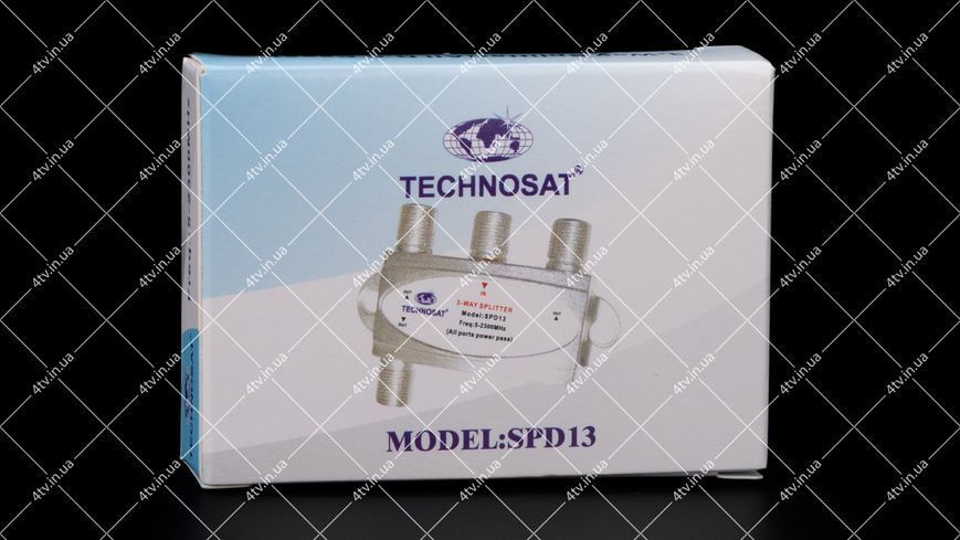 Спліттер 3-WAY Splitter Technosat SPD13 з проходом живлення 44909 фото