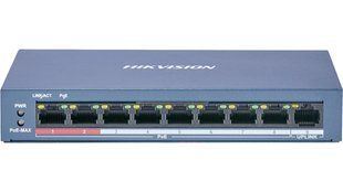 Hikvision DS-3E0109P-E/M(C) POE Коммутатор 9 портов неуправляемый 00-00078532 фото
