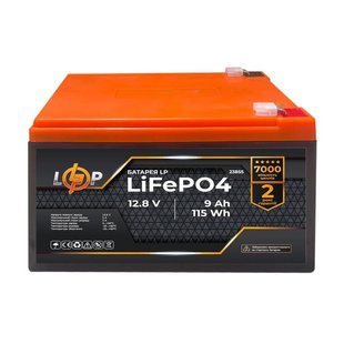 Батарея акумуляторна LogicPower LP 12.8V 9Ah LiFePO4 115.2Wh 51187 фото