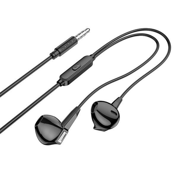 Наушники BOROFONE BM68 Kelly universal with mic Black 50646 фото