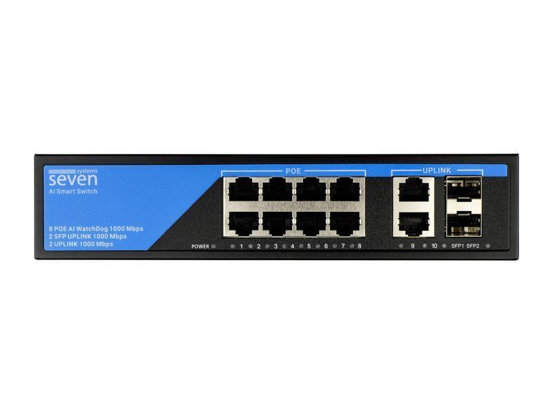 POE комутатор SEVEN P-7328FG-2SFP 8 портів 00-00078679 фото