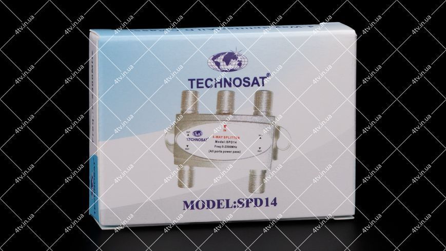 Спліттер 4-WAY Splitter Technosat SPD14 з проходом живлення 44910 фото