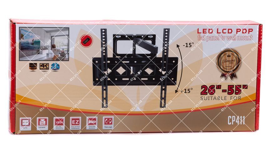 Кронштейн для телевизора CP-411 26-55" 44126 фото