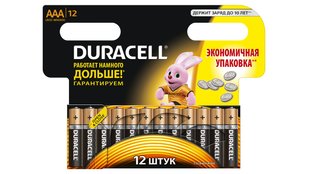 Батарейка Duracell AAA MN2400 LR03 12 шт 42783 фото